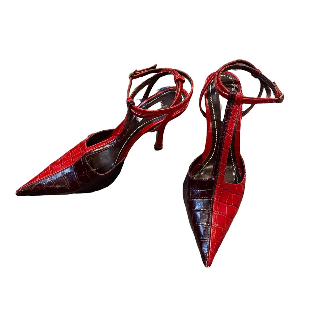 Zara limited edition red leather heels